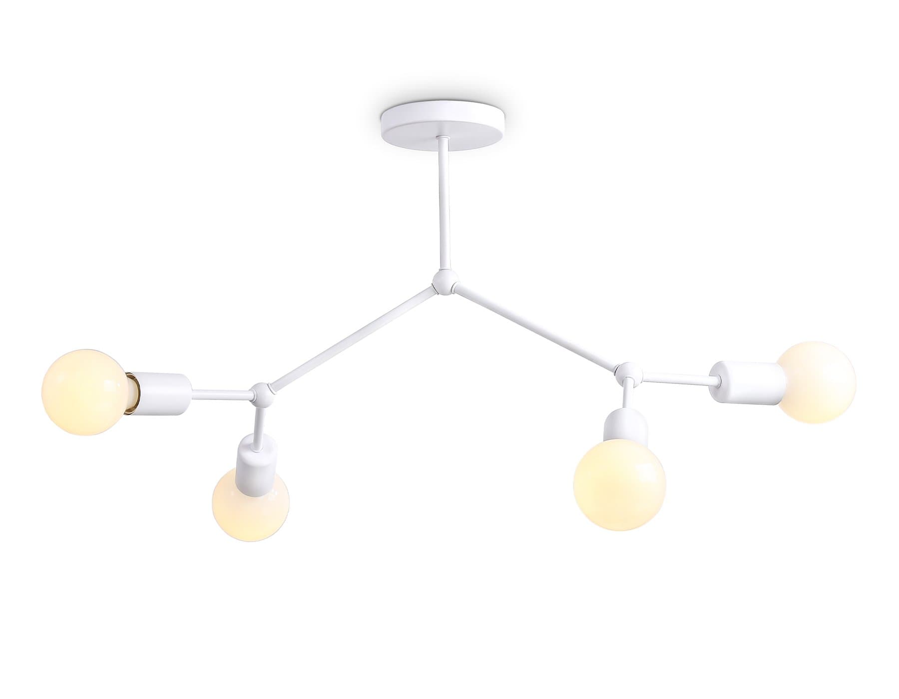 Ambrella Потолочный светильник в стиле лофт TR8031/4 WH белый E27*4 max 40W D670*440 — миниатюра 1