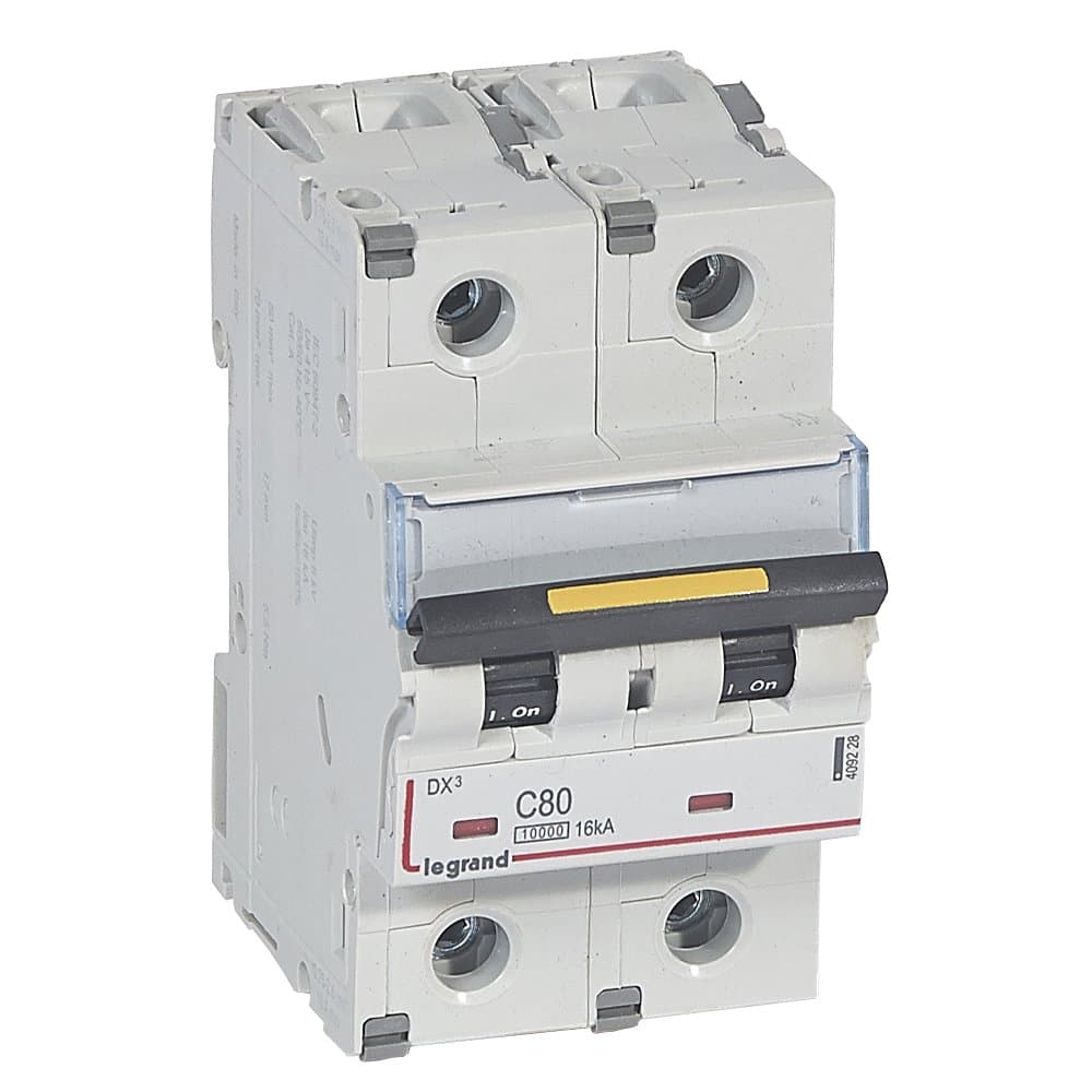 Legrand DX3 Автоматический выключатель 2P 80A (С) 10kA/16kA 409228