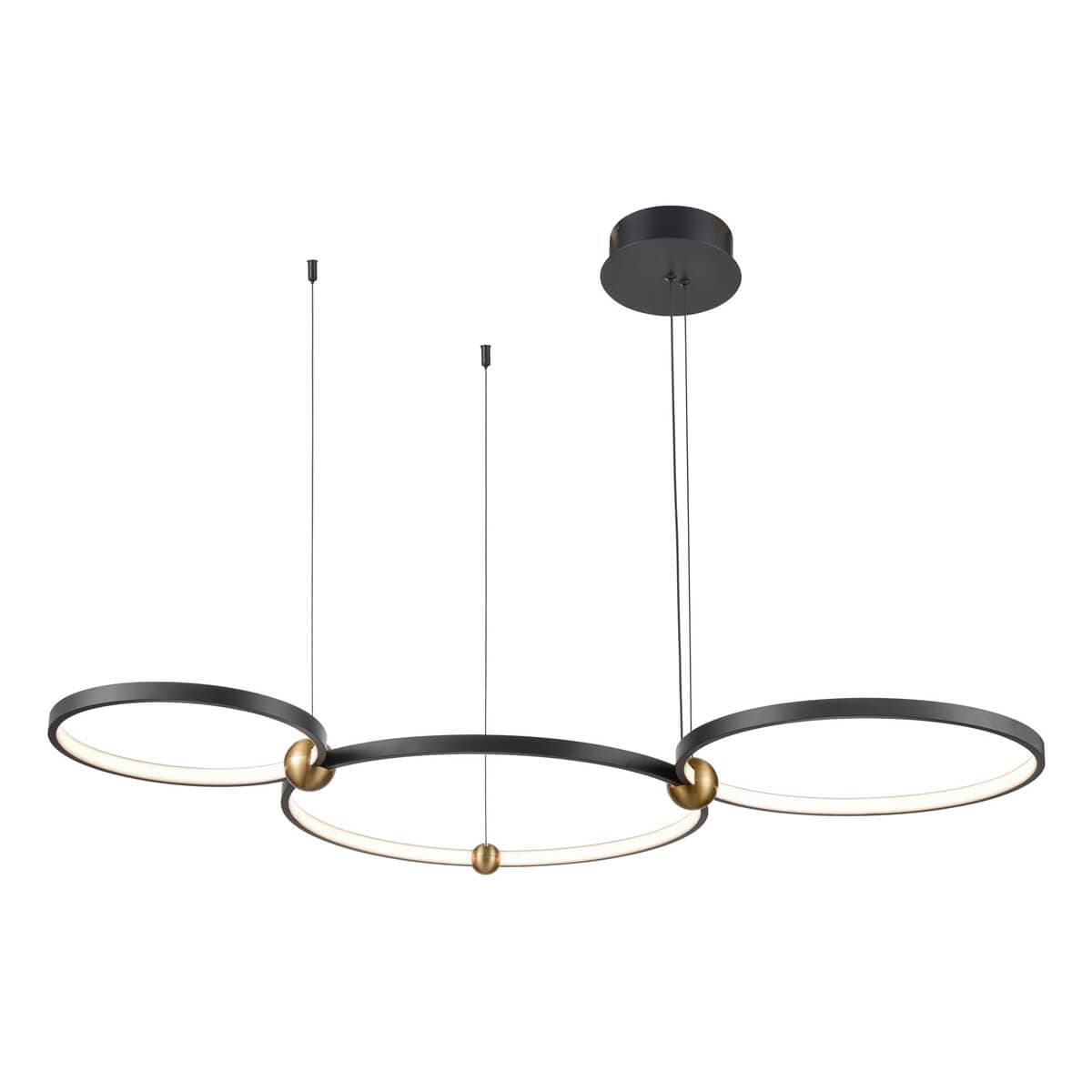 Vele Luce Atomo Светильник подвесной Led L1100*W500*H100/1500 черный | black металл | metal VL7252P03