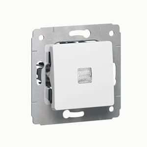Legrand Cariva Бел Переключатель 1-клавишный с подсветкой 773626 — миниатюра 2