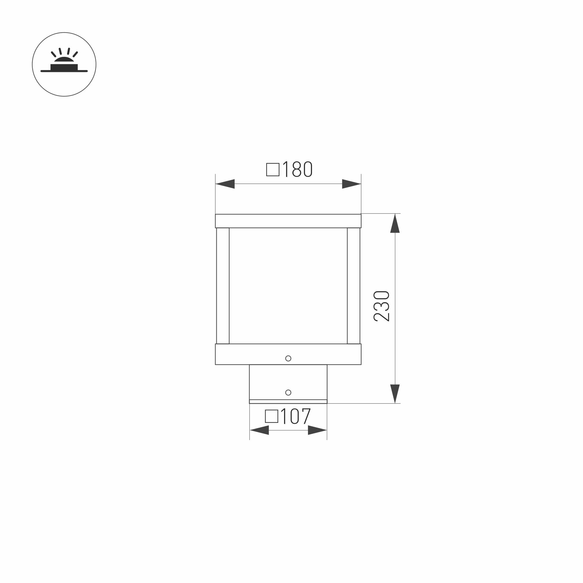 Arlight Светильник LGD-Path-Cub-H230B-12W Warm White (IP54 Металл, 3 года) 021810 — миниатюра 2