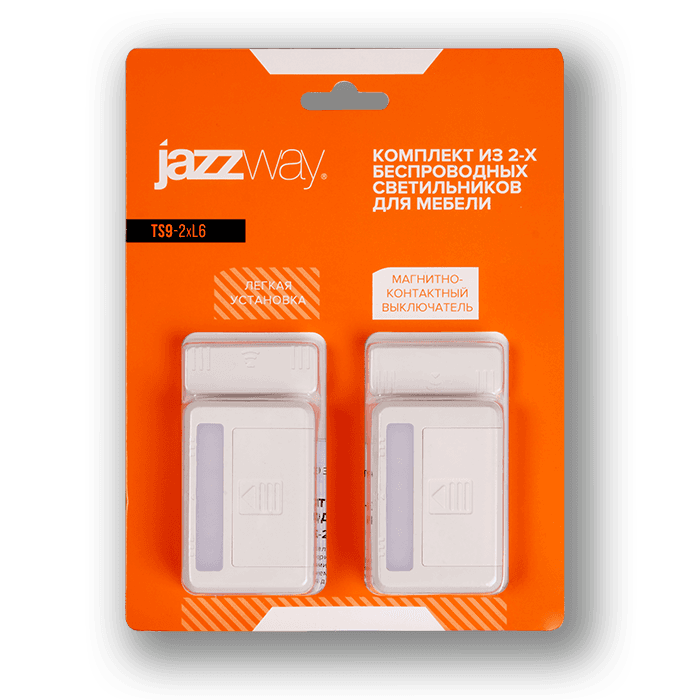 Jazzway Светильник с ручным вкл., пушлайты, TS9-2xL6, мебельный .5038127 — миниатюра 3