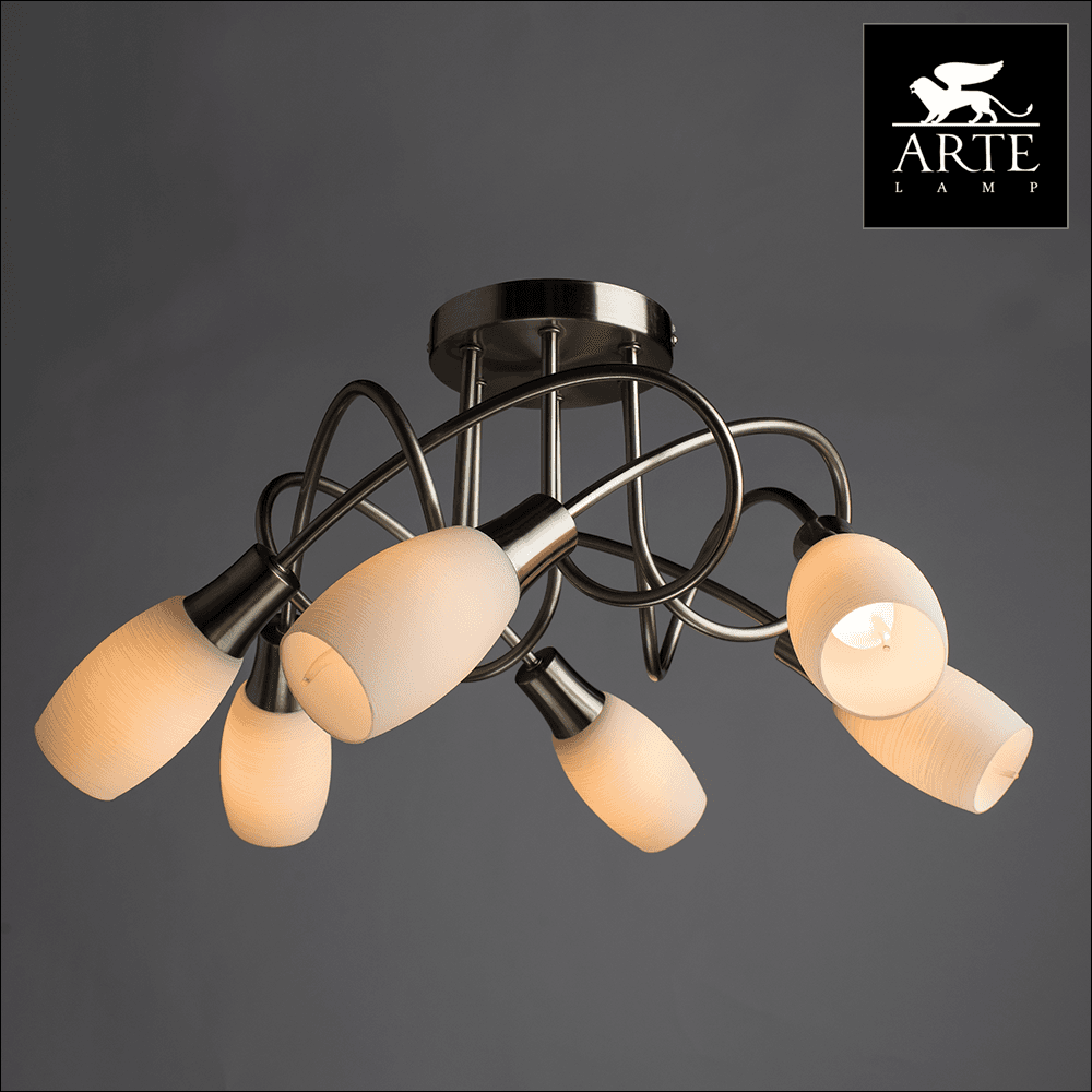 Arte Lamp Volare Серебро/Белый Спот 6x40W 6xE14 A4591PL-6SS — миниатюра 2