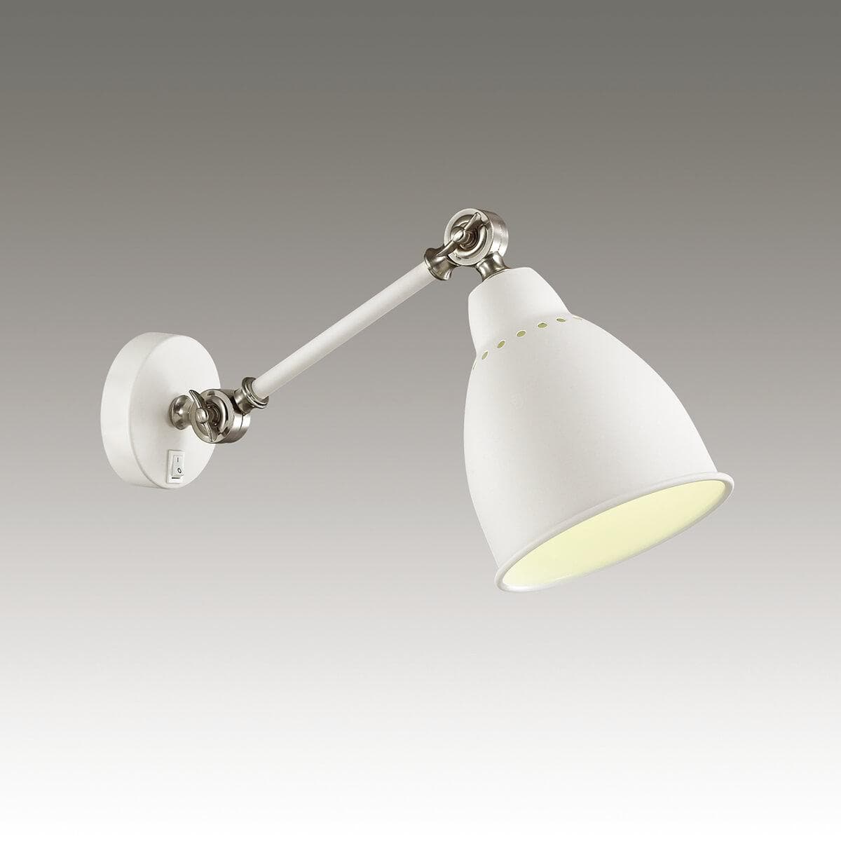 Odeon Light 3372/1W ODL17 116 белый/никель Бра E27 40W 220V CRUZ — миниатюра 2