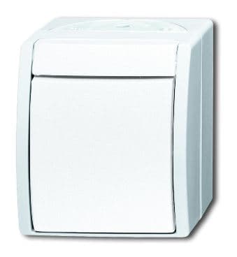 ABB BJE Ocean Альпийский белый Переключатель 1-клавишный накладной IP44 2CKA001085A1632