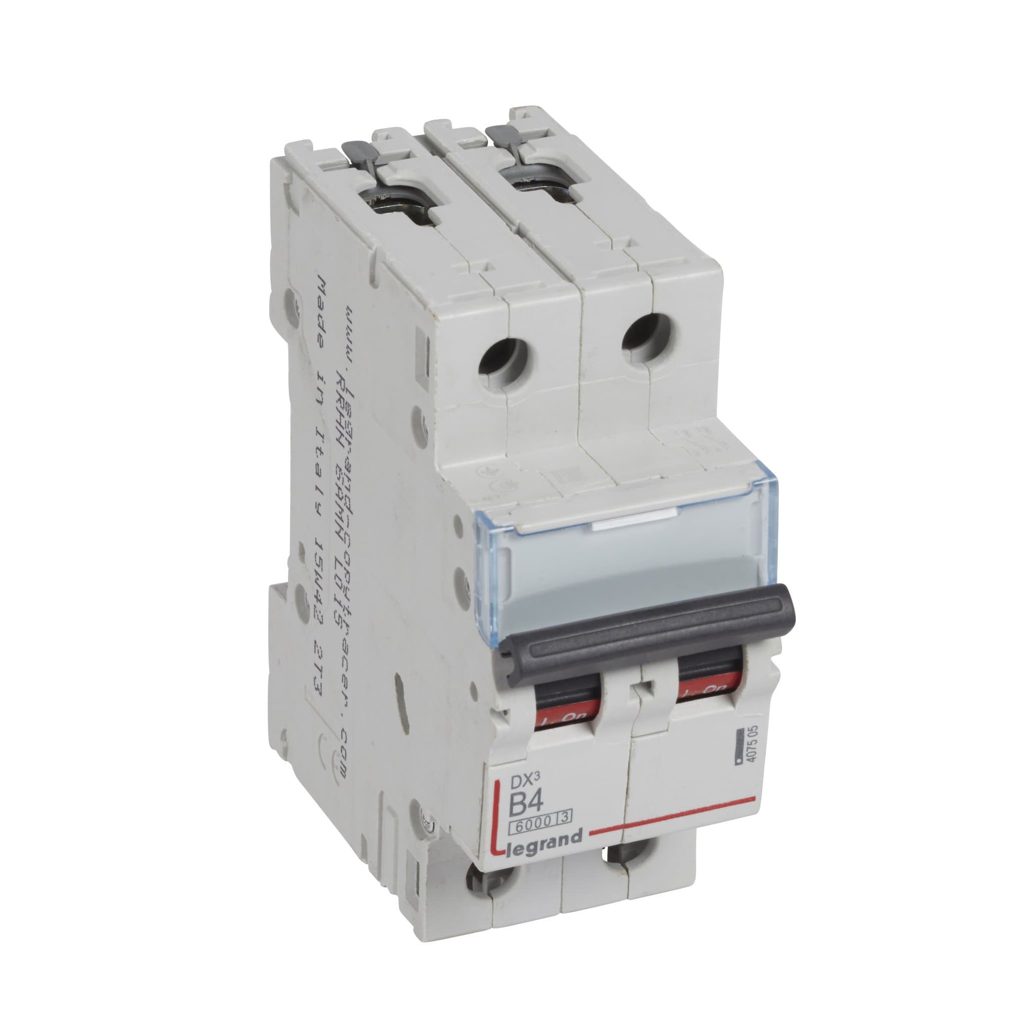 Legrand DX3 6000 Автоматический выключатель 10кА 2P 230/400В 4А 2 мод (B) 407505 — миниатюра 1