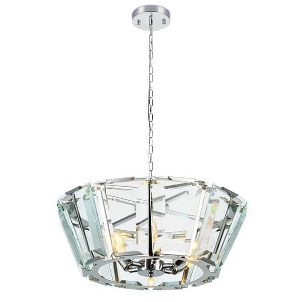 Ambrella Подвесная люстра с хрусталем TR5110 CH/CL хром/прозрачный E14/6 max 40W D550*1000 — миниатюра 1