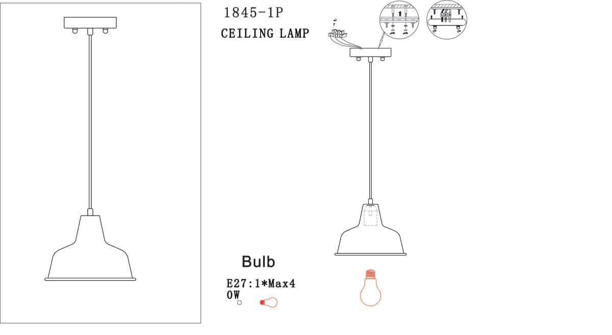 Favourite Kupfer Медь Люстра 1*E27*40W 1845-1P — миниатюра 2