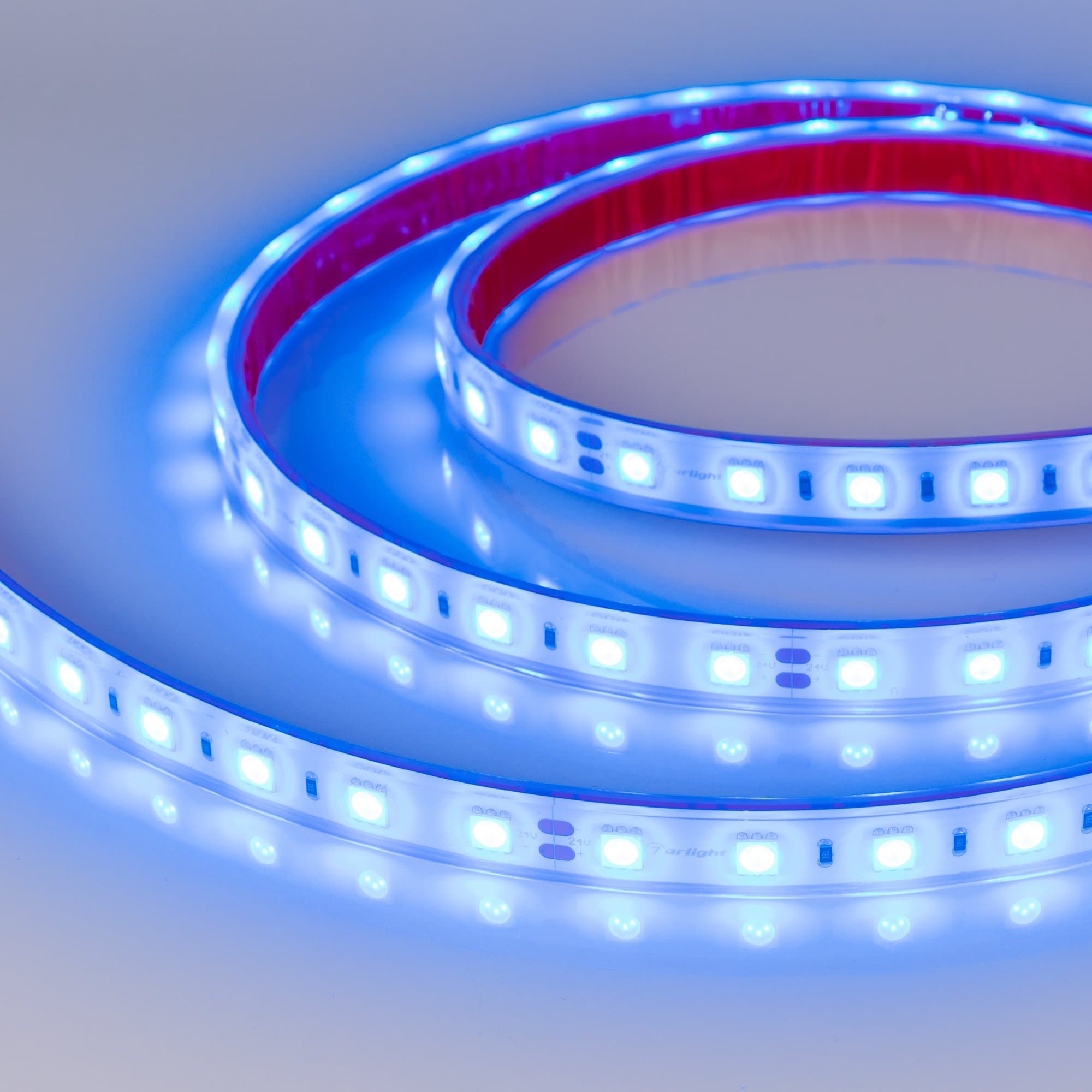Arlight Лента герметичная RTW-PFS-B60-13mm 24V Blue (14.4 W/m, IP68, 5060, 5m) (14.4 Вт/м, IP68) 036171 — миниатюра 4