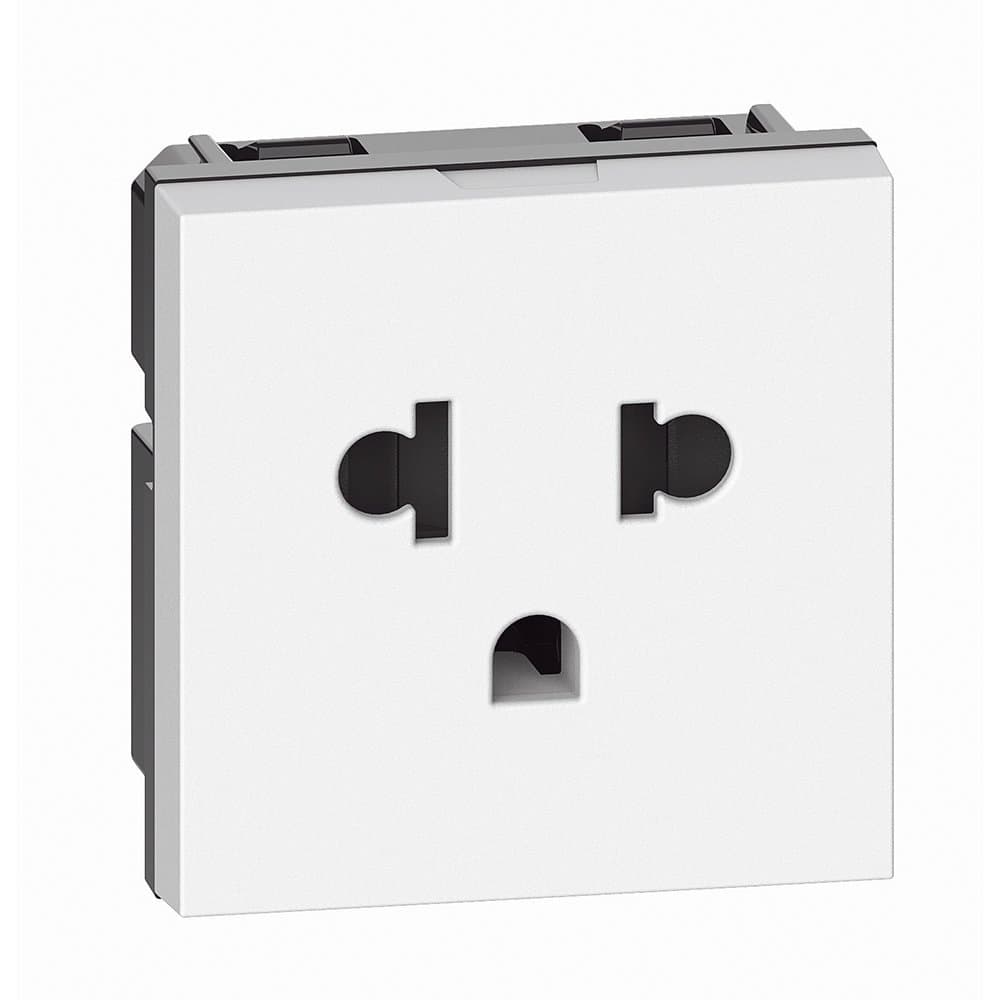 BT Living now Белый Розетка стандарта Euro-US 127/250В 16А 2 мод KW4126