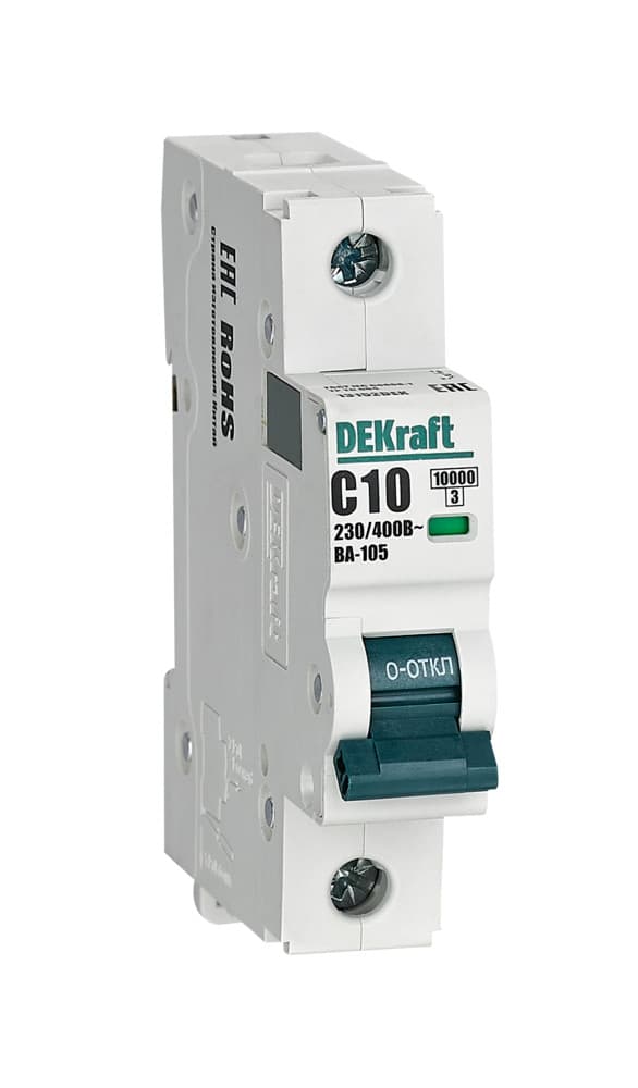 Dekraft Автоматический выключатель ВА105-1P-010A-C 13152DEK