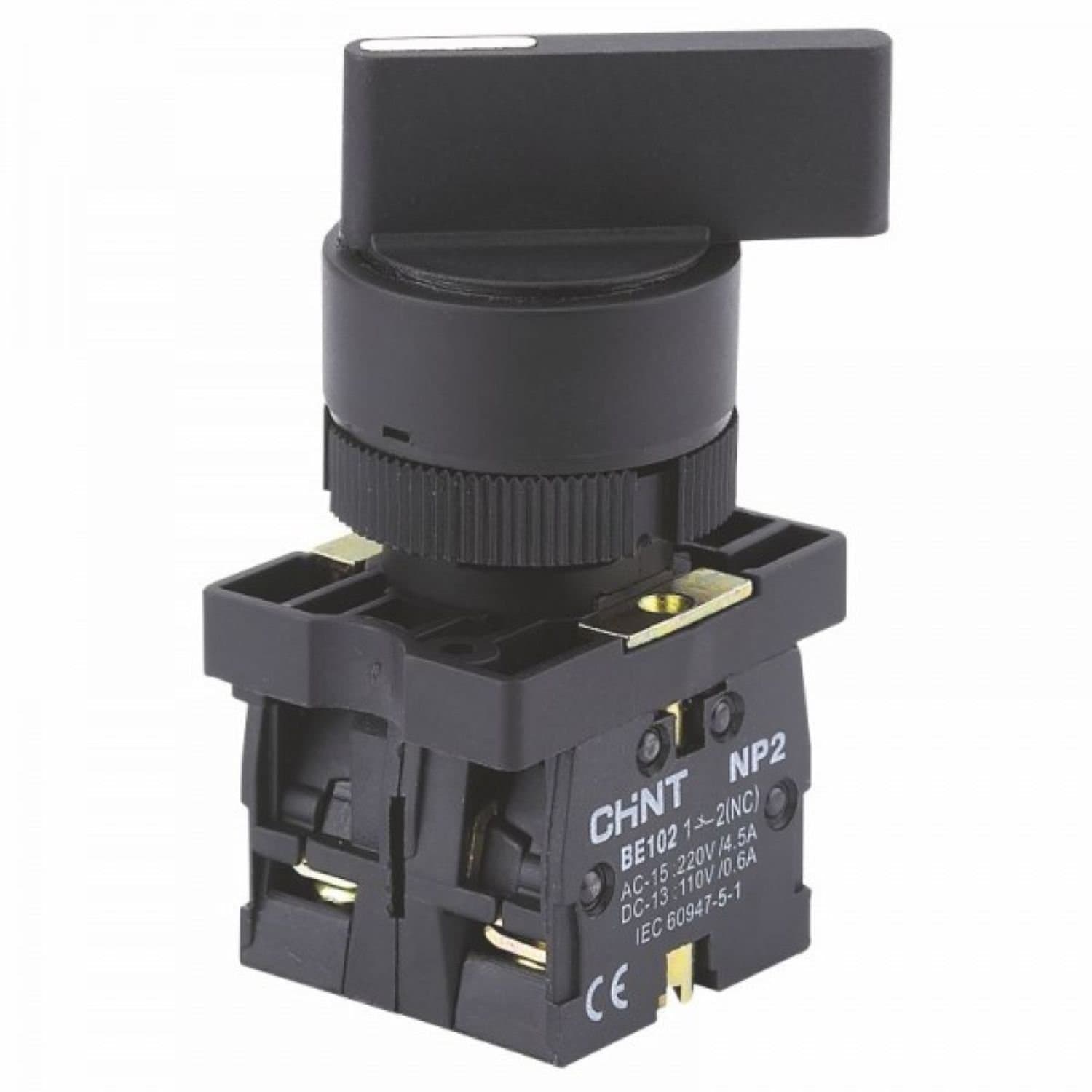 CHINT Переключатель NP2-EJ21, 2 положения с фиксацией, 1НО IP40