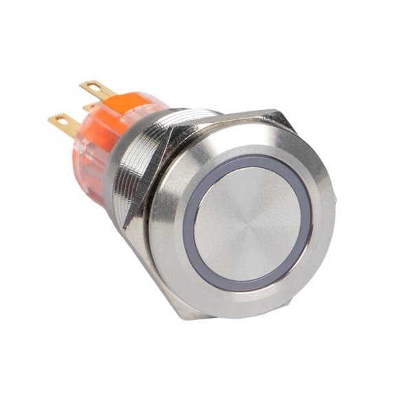 EKF PROxima Кнопка S-Pro67 19 мм без фикс. с синей подсв. 230В