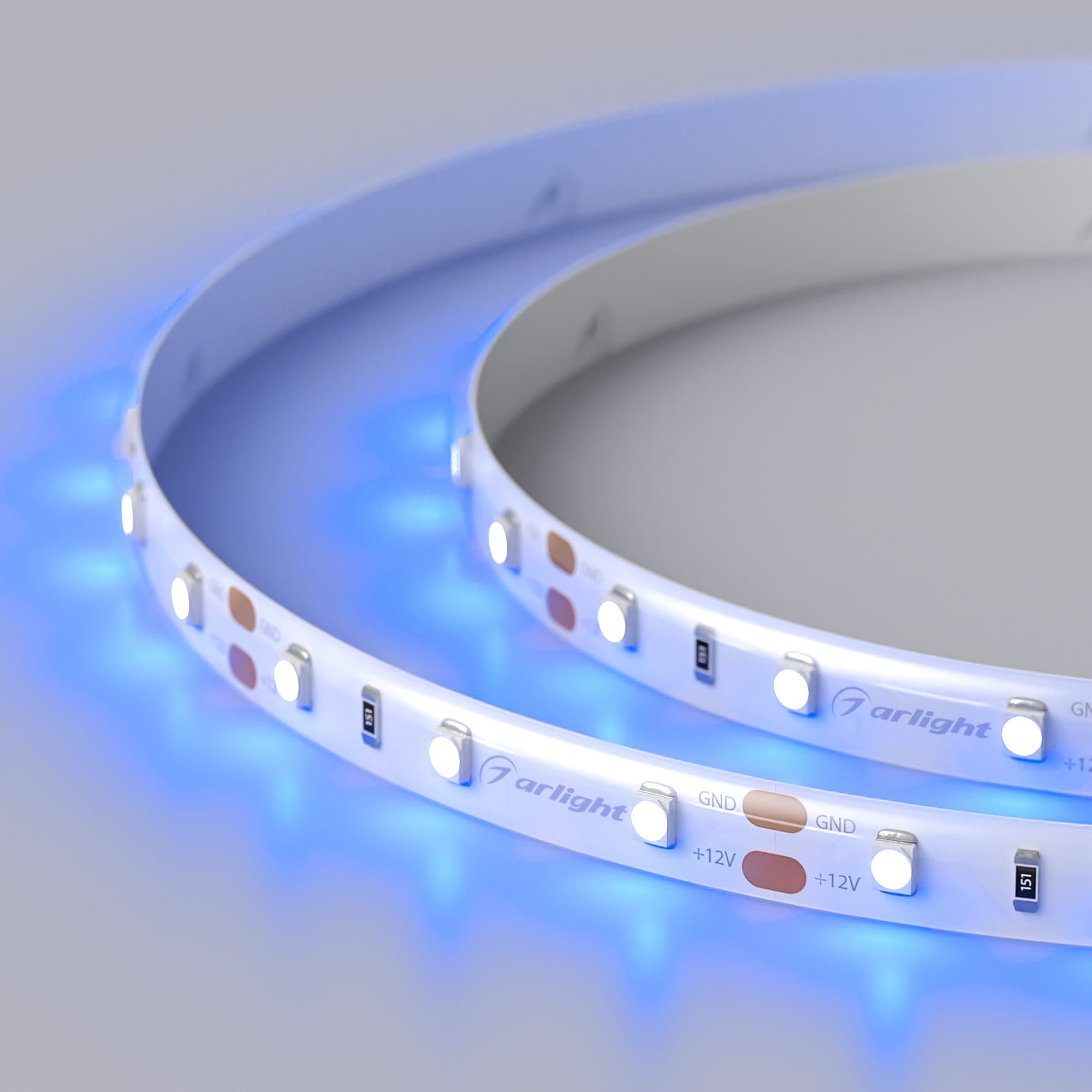 Arlight Светодиодная лента RTW 2-5000SE 12V Blue (3528, 300 LED, LUX) (4.8 Вт/м, IP65) 014799(1) — миниатюра 4