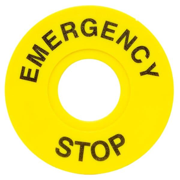 EKF Табличка для кнопок 22 мм "EMERGENCY STOP" — миниатюра 5