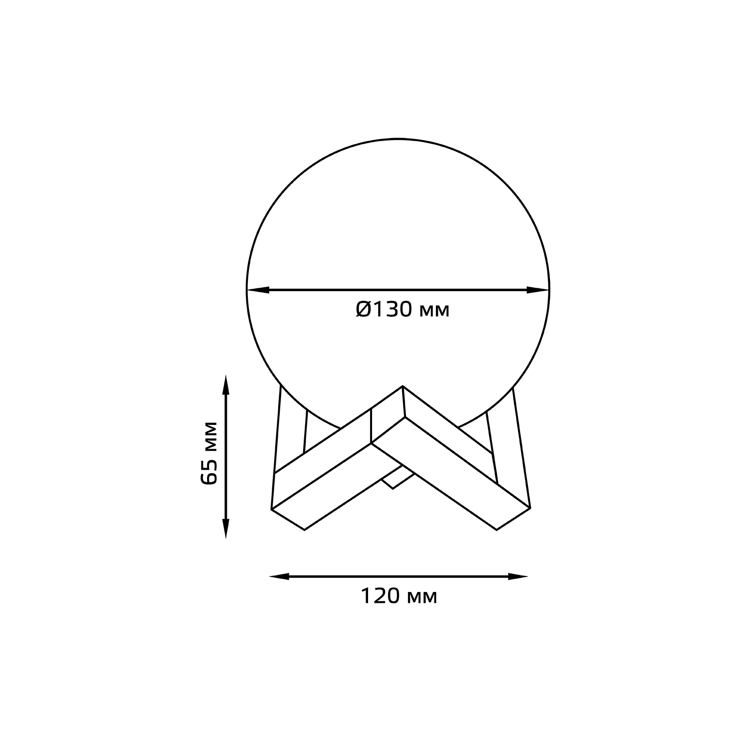 Gauss Светильник настольный NN004 3D Луна 1W 220-240V D13см белый 13см c увлажнителем воздуха LED 1/6/12 — миниатюра 13