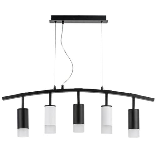 Lightstar LR7353733621 Люстра RULLO 5х50W GU10 ЧЕРНЫЙ/БЕЛЫЙ (571735+214437-3+214436-2+202431-5), шт