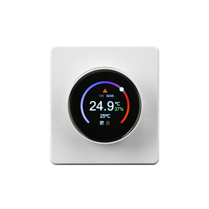 KRANZ ROUND Терморегулятор Wi-Fi с/у перламутр, с 1-пост. рамкой