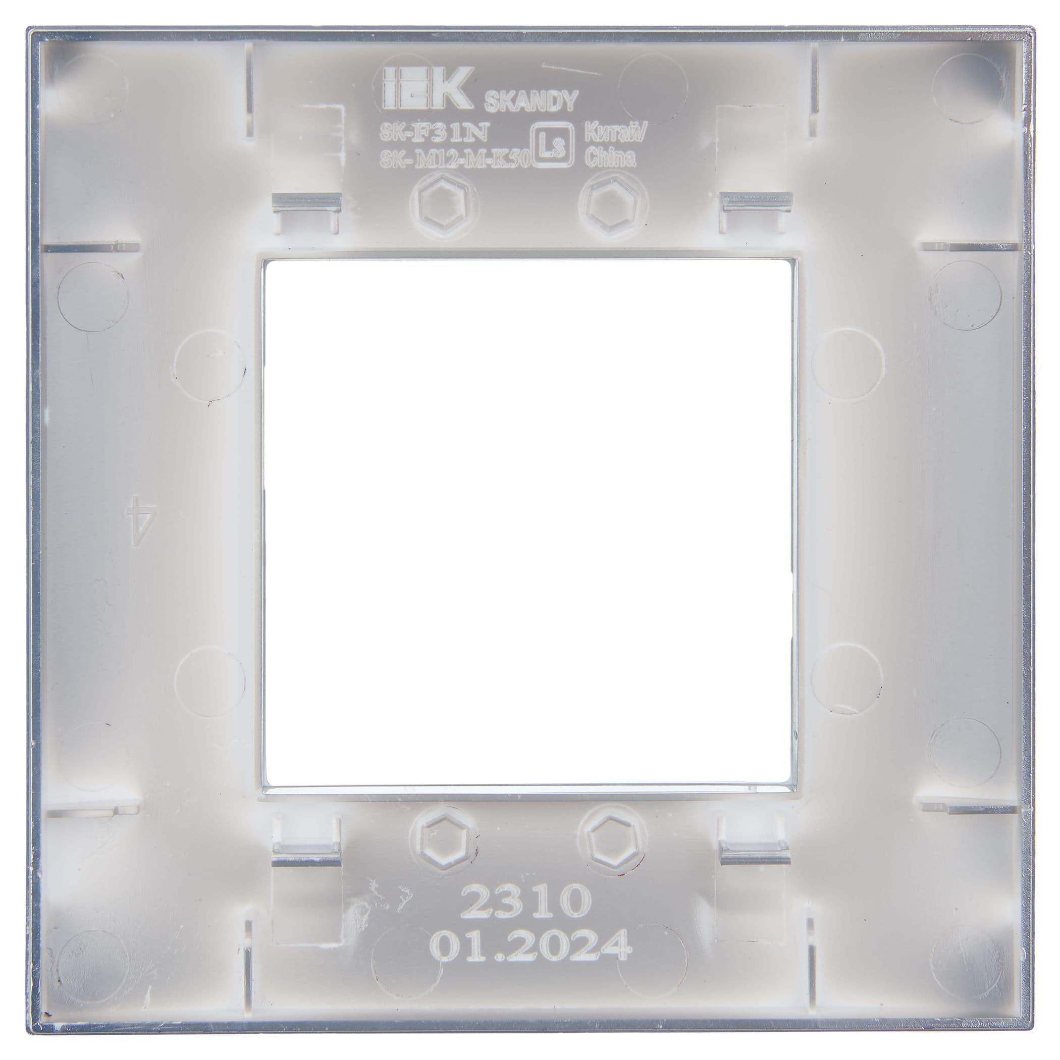 IEK SKANDY Металл Никель Рамка 1-ая SK-F31N — миниатюра 3