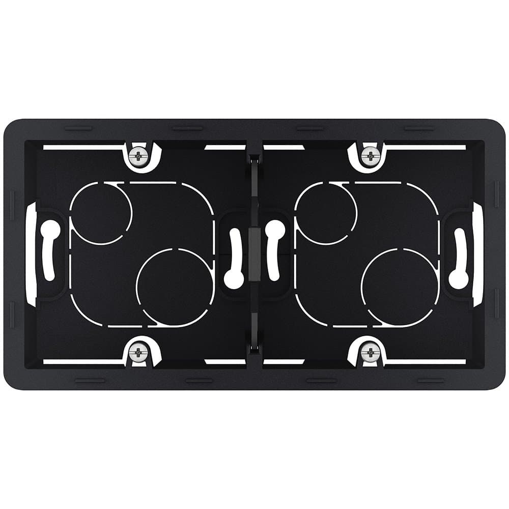Legrand INSPIRIA Антрацит Коробка накладного монтажа - 2 поста 673993