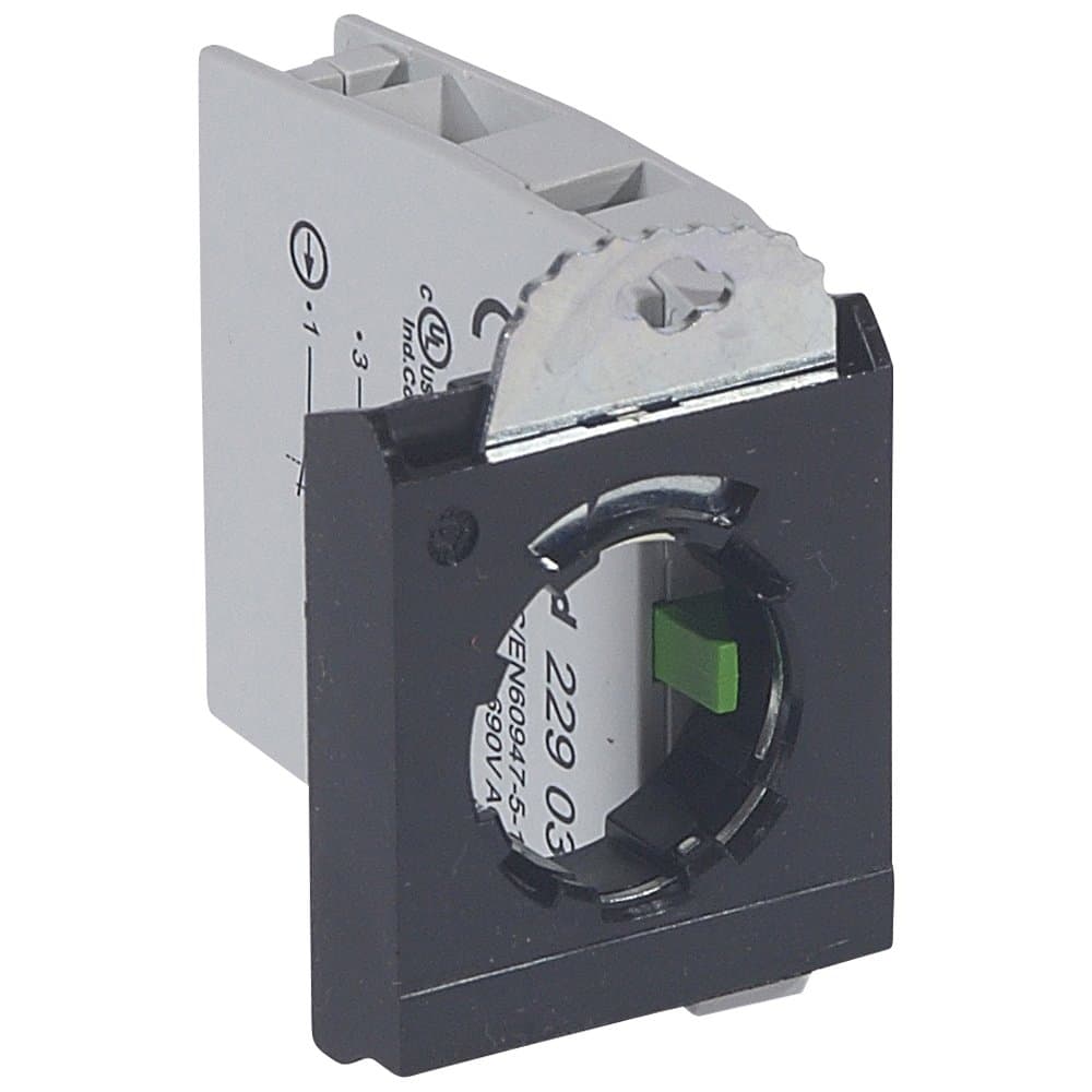 Legrand Osmoz Монтажный адаптер 3 поста +НО/НЗ конт.бл. винт.кл 022965