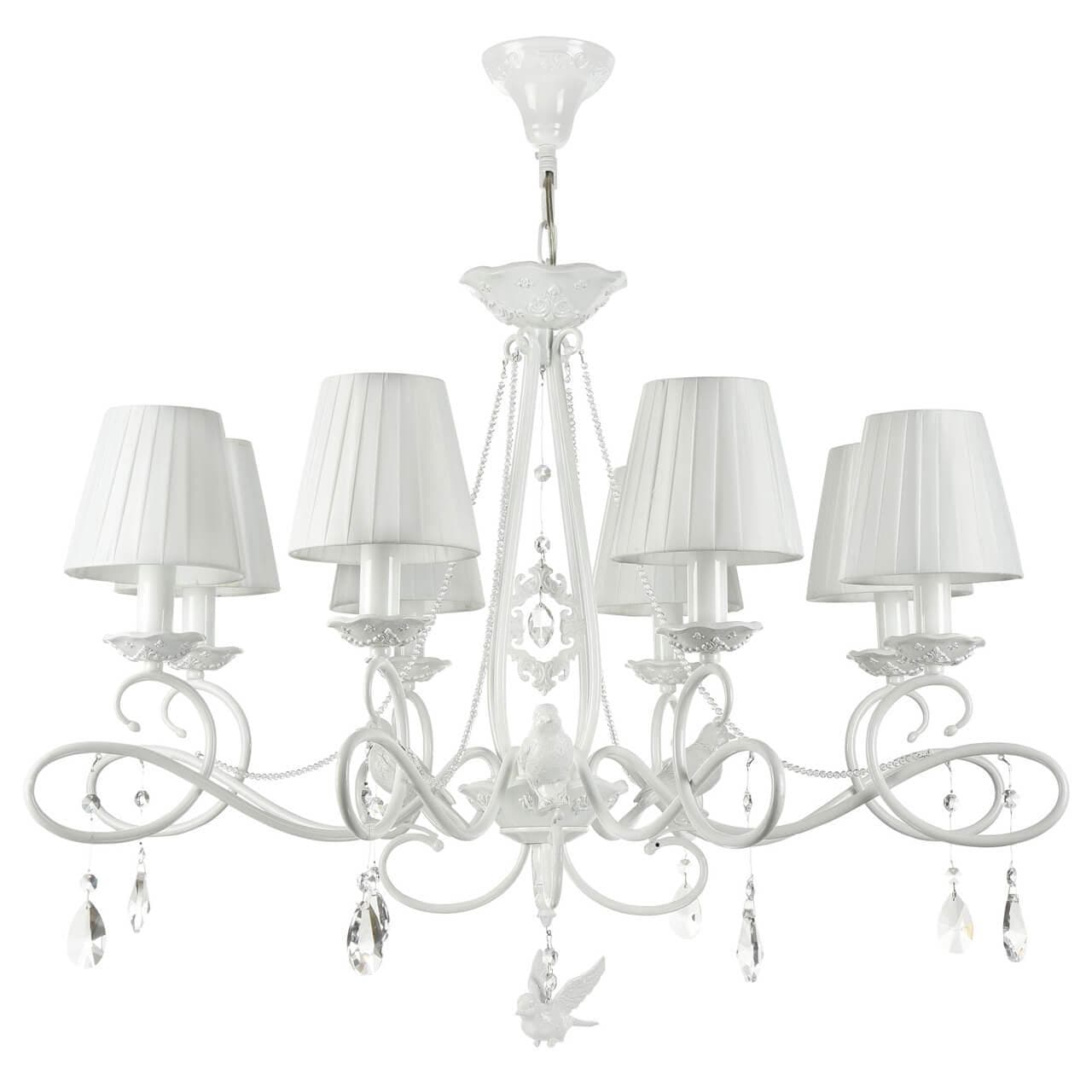 Maytoni Elegant Passarinho Жемчужный белый Люстра 8xE14 40W ARM001-08-W