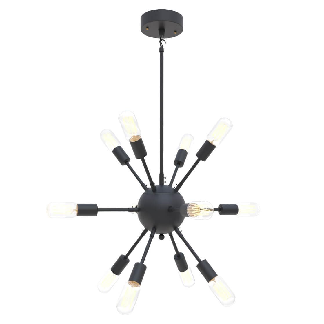 LOFT IT LOFT1832P-12 Люстра на штанге 12xE27 max 40W LOFT1832P-12, шт — миниатюра 2