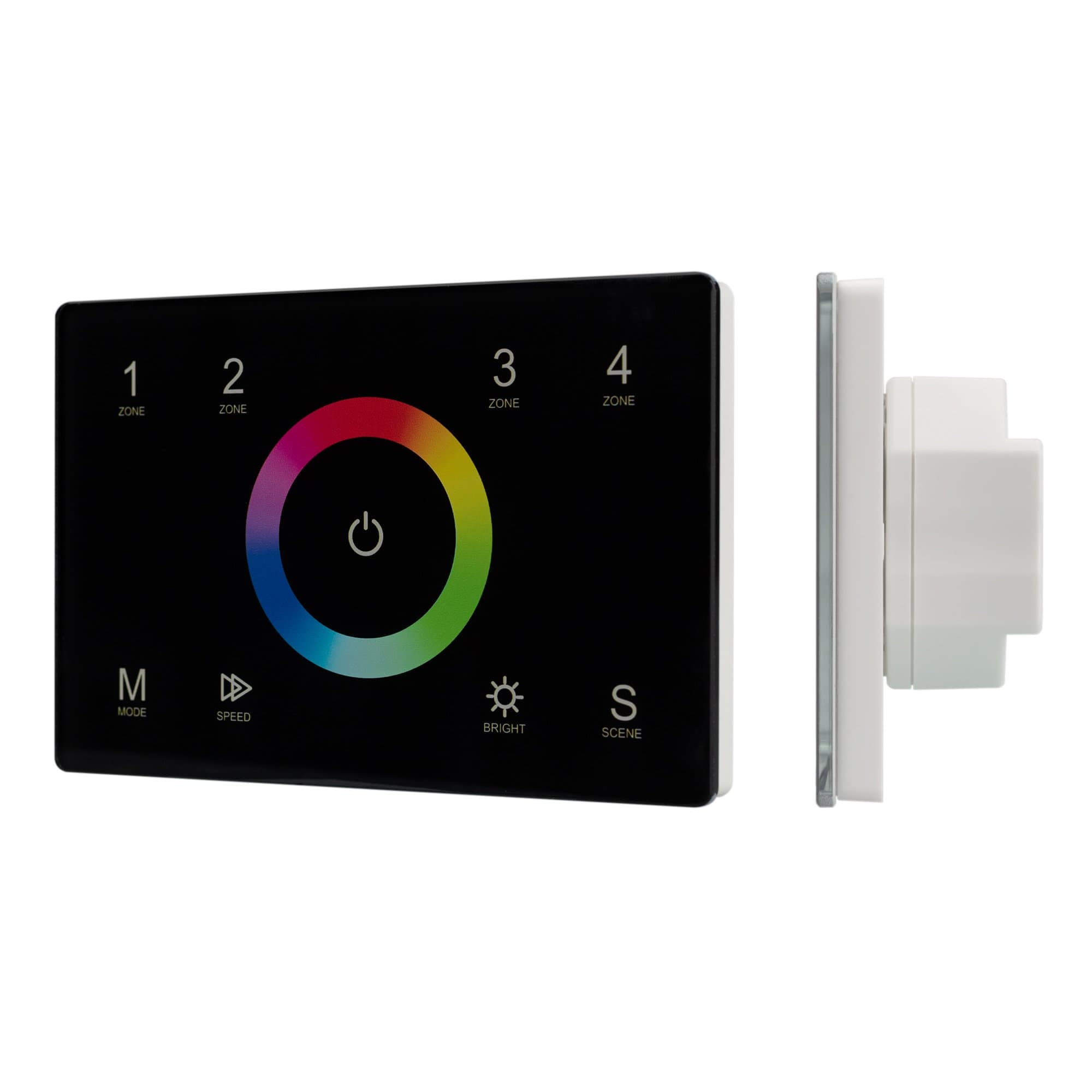 Arlight Панель Sens SMART-P83-RGB Black (230V, 4 зоны, 2.4G) (IP20 Пластик, 5 лет) 028403