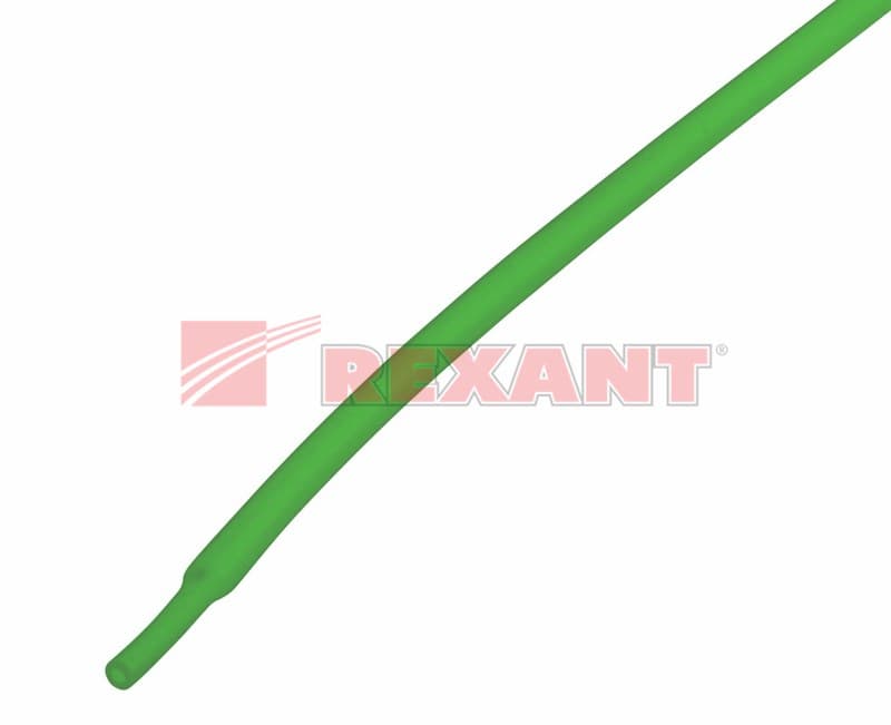 1.5 / 0.75 мм 1м термоусадка зеленая Rexant 20-1503 — миниатюра 2