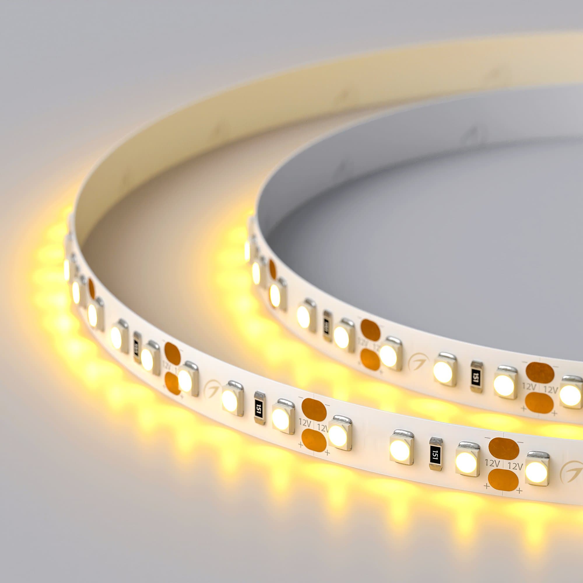 Arlight Светодиодная лента RT 2-5000 12V Yellow 2x (3528, 600 LED, LUX) (9.6 Вт/м, IP20) 012328 — миниатюра 4