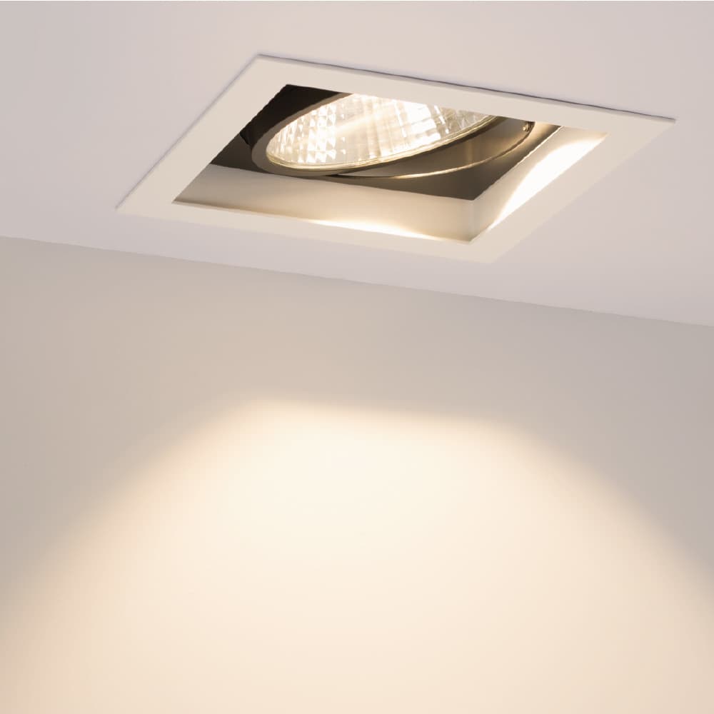 Arlight Светильник CL-KARDAN-S152x152-25W Warm3000 (WH-BK, 30 deg) 024984 — миниатюра 1