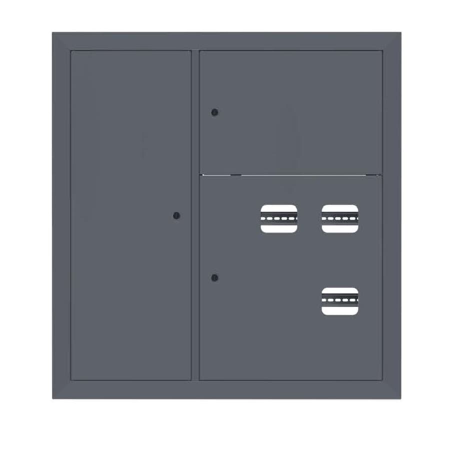 EKF Щит этажный 3 кв. слаботочка слева RAL7024 (1000х950х150) PROxima