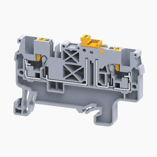 КЭАЗ Клемма с ножевым размыкателем push-in OptiClip CPK-2,5-MT-N-I-серый