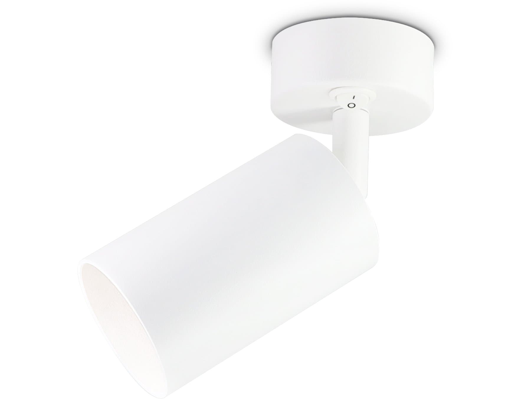 Ambrella Накладной спот с выключателем TA126 WH белый GU10 max 12W D70*164*D55