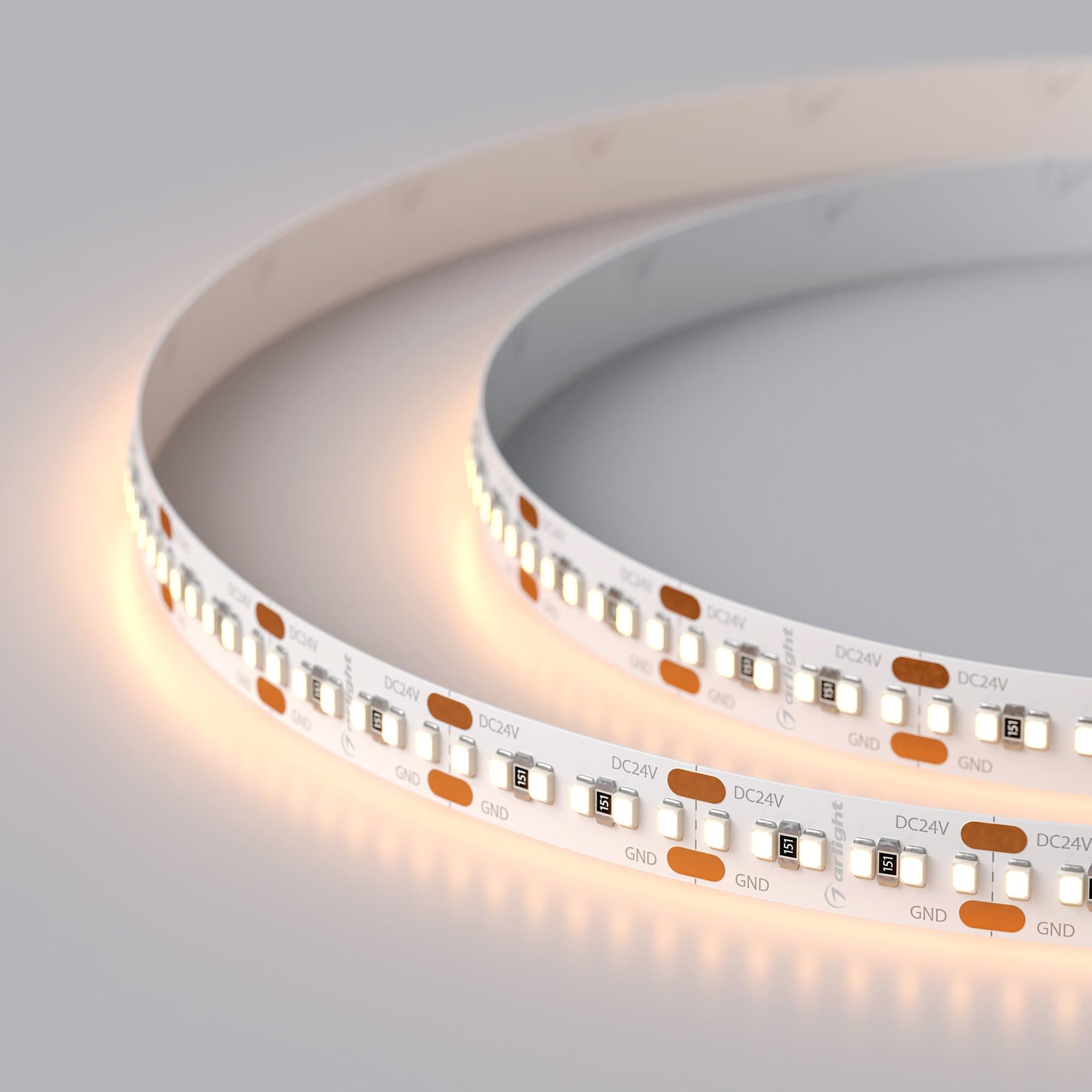 Arlight Светодиодная лента MICROLED-M300-8mm 24V Warm2700 (8 W/m, IP20, 2216, 5m) (Открытый) 023560(2) — миниатюра 3