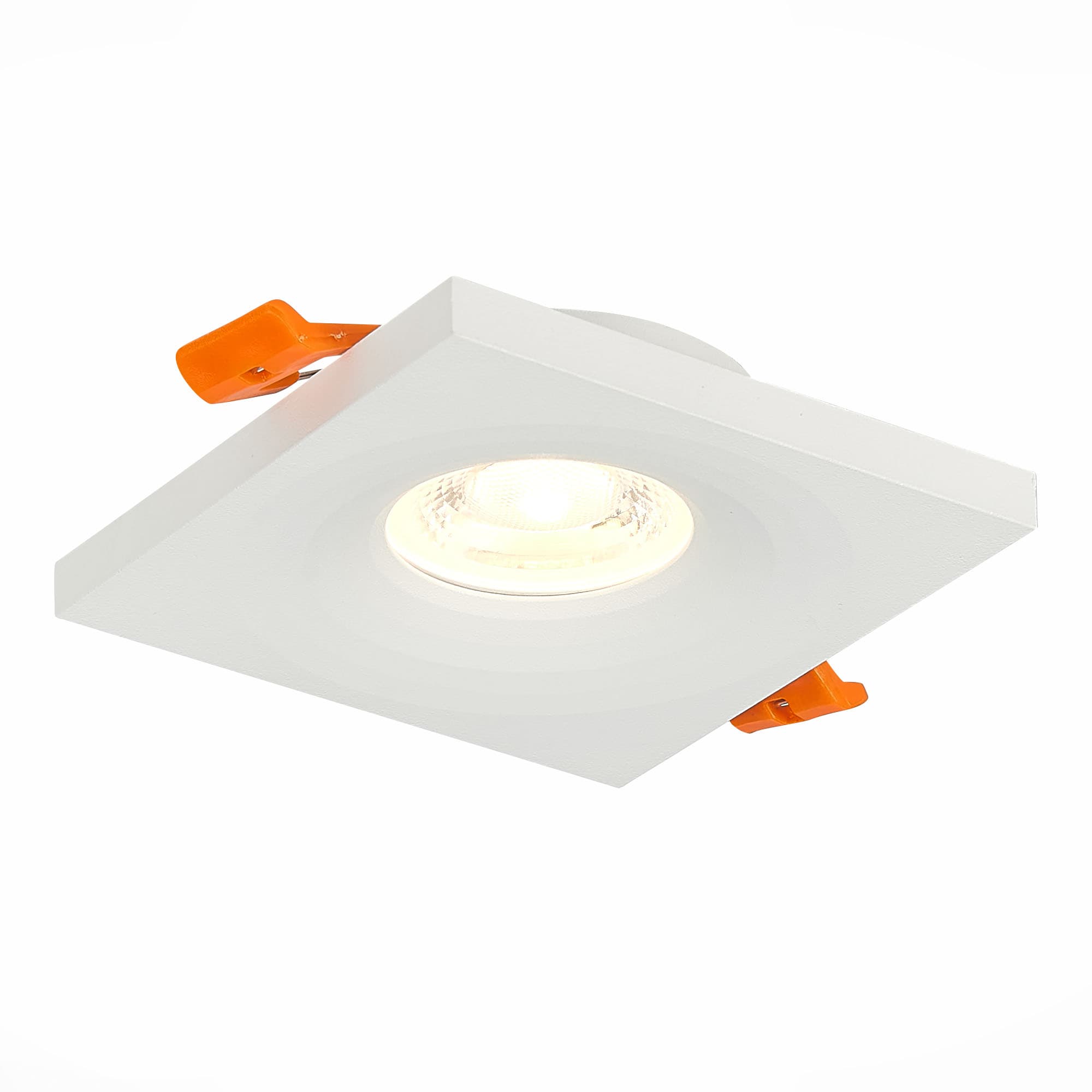ST LUCE ST205.518.01 Светильник встраиваемый Матовый белый GU10 1*50W L94xW94xH27 220V Без ламп