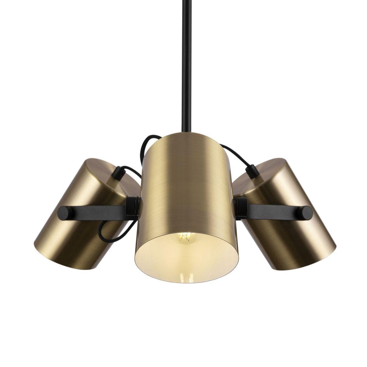 Freya Loft Черный и Латунь Светильник подвесной FR4004PL-03BBS — миниатюра 5
