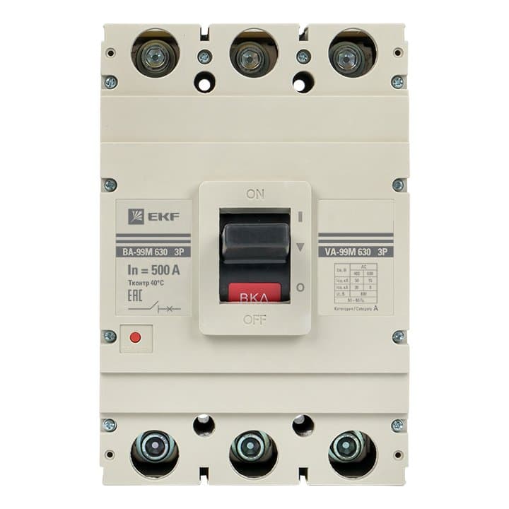 EKF PROxima Автоматический выключатель ВА-99М 630/500А 3P 50кА — миниатюра 4