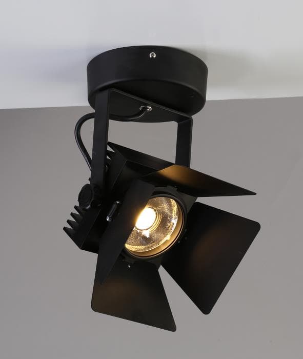 Favourite Projector Черный Светильник потолочный 85-265V, 4000-4200K, 1600 Lm, Ra>80, 1*LED*20W, IP21 1770-1U