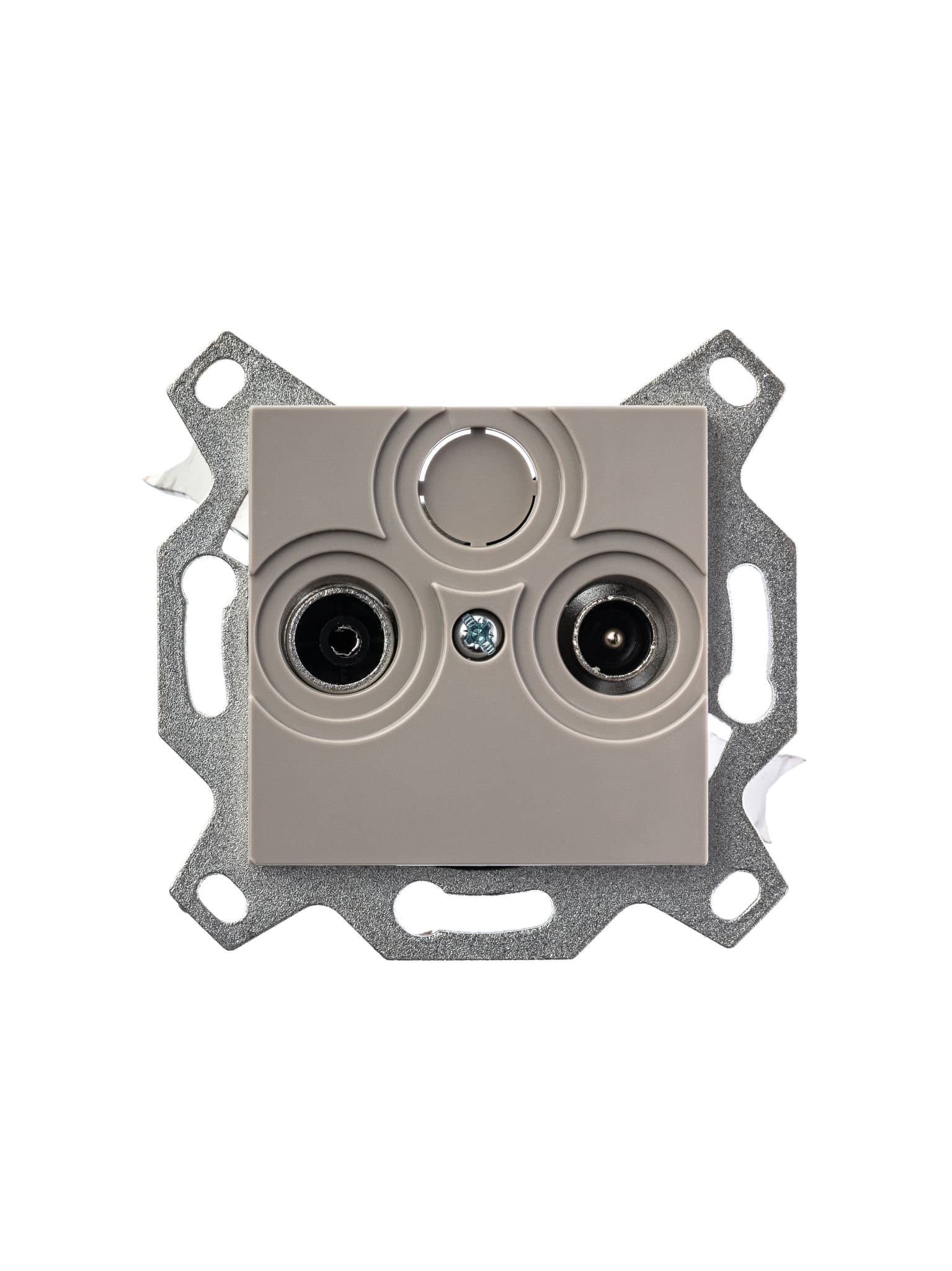ABB EPJ Levit кофе макиато / белый Розетка TV-R, проходная, 7дБ, кофе макиато 2CHH083607A6018 — миниатюра 3