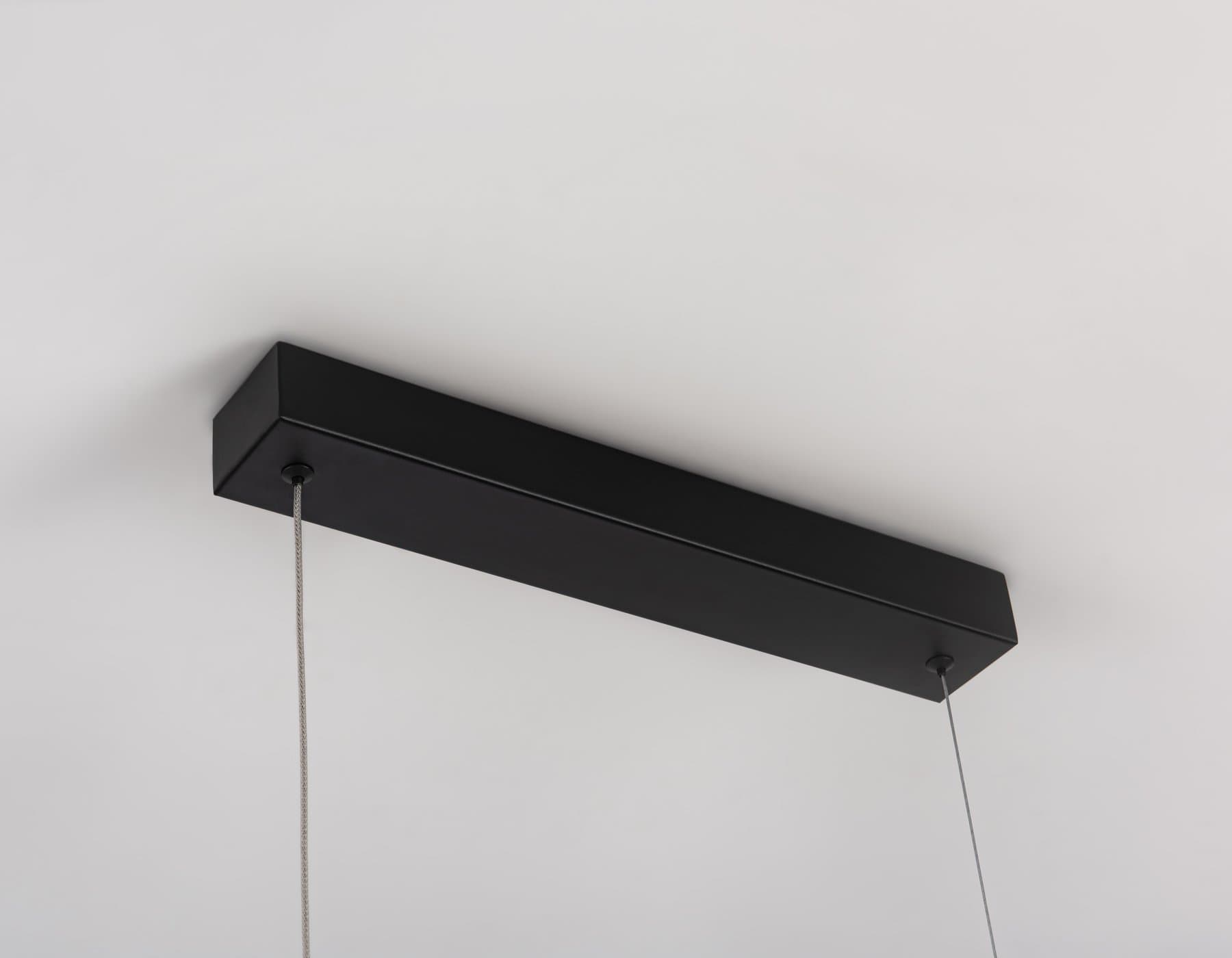 Ambrella Светильник подвесной светодиодный FL5832 BK черный 25W 3000K/4200K/6400K 1037*17.5*750 (без ПДУ) — миниатюра 7