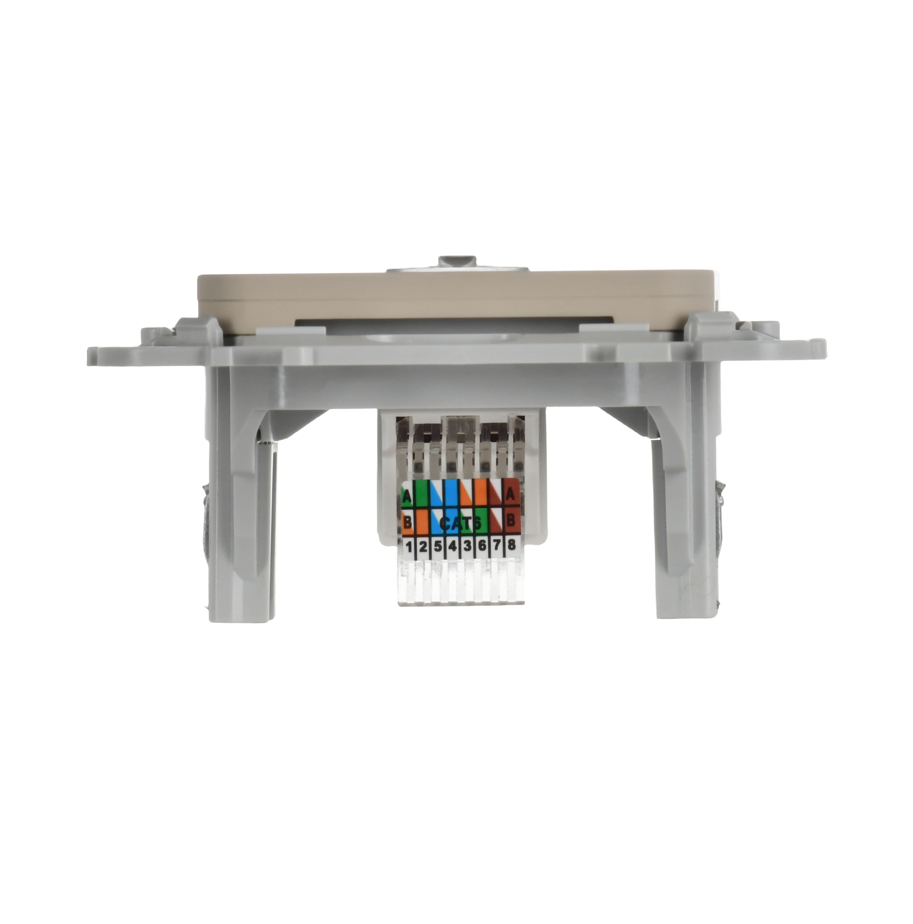 IEK FLITE Льняной Розетка компьютерная RJ45 категория 6 UTP — миниатюра 4