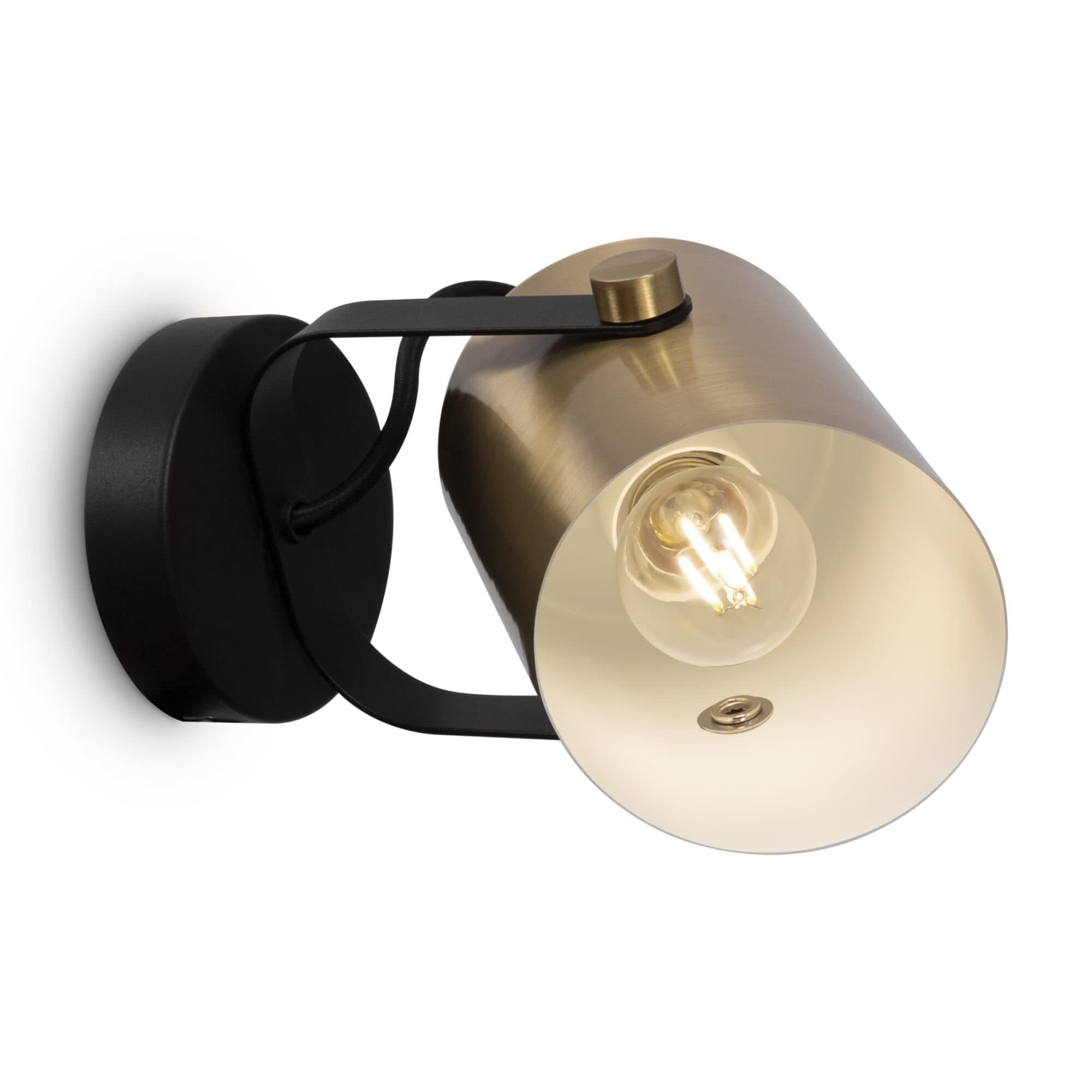 Freya Loft Черный и Латунь Бра FR4004WL-01BBS — миниатюра 4