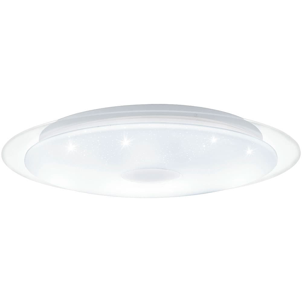 Eglo 98324 Светодный потолочный светильник LANCIANO 1, 24W (LED), 560, H75, 1900lm, cталь, белый, прозрачный