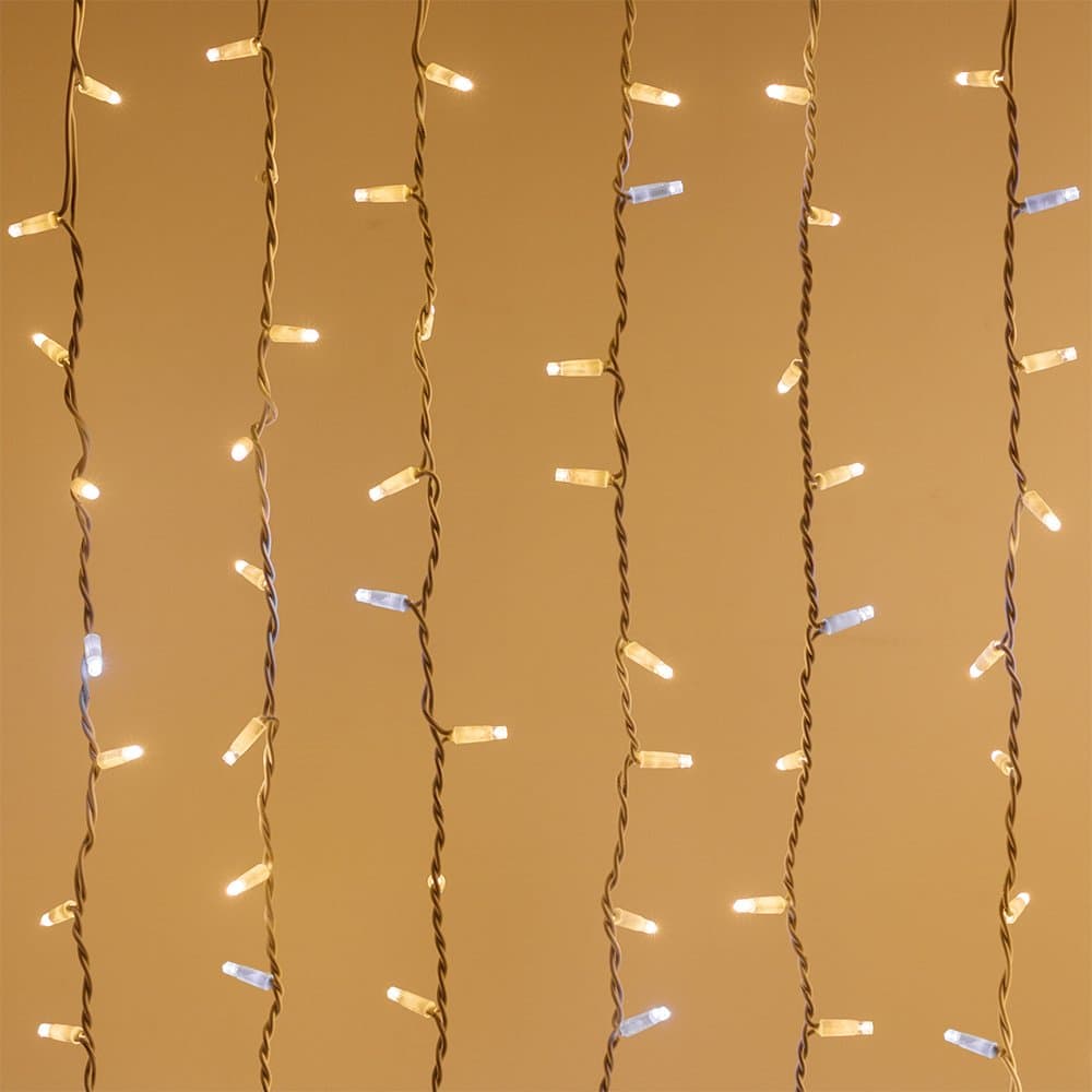 Arlight Светодиодная гирлянда ARD-CURTAIN-PRO-2000x3000-WHITE-760LED-FLASH WARM/WHITE (230V, 70W) (Ardecoled, IP65) 026062 — миниатюра 2