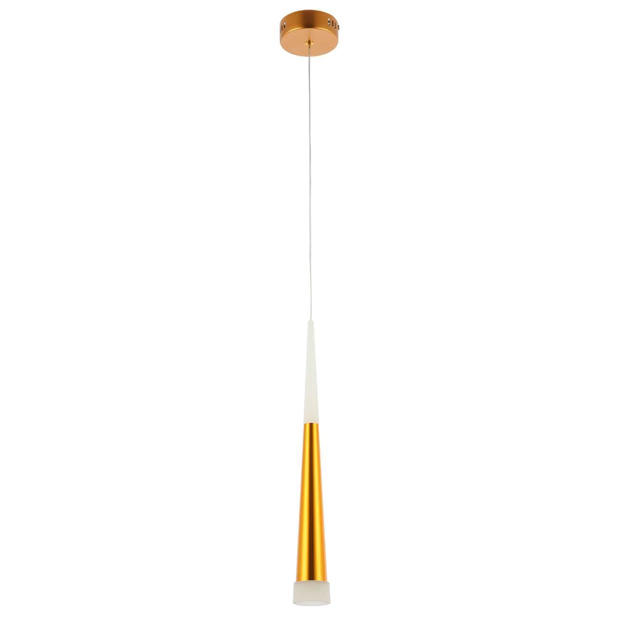 Evoluce SLE200103-01 Светильник подвесной Белый/Золотой, Белый LED 1*7W — миниатюра 1