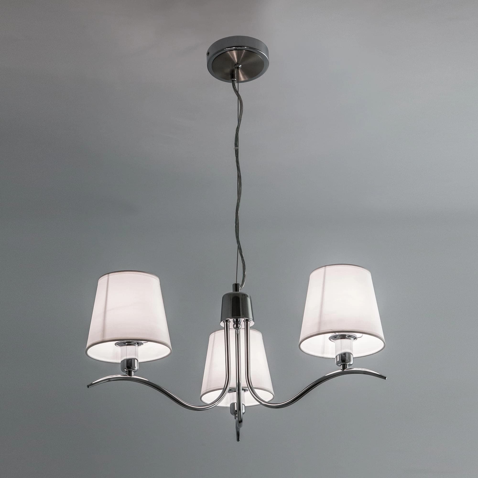 Citilux CL439131 Эмма Хром+Белый Светильник Люстра — миниатюра 4