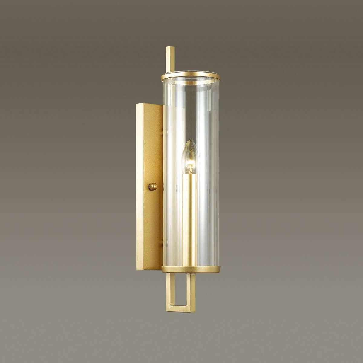 Odeon Light 4655/1W ODL20 569 Бра E27 60W 220V RENA золотой/прозрачный — миниатюра 2
