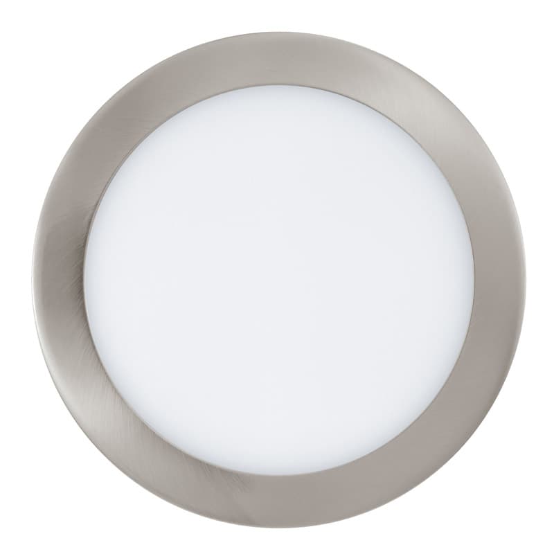 Eglo Светодиодная ультратонкая встраиваемая панель FUEVA 1, 16,5W (LED) 3000K, Ø225, никель 31675