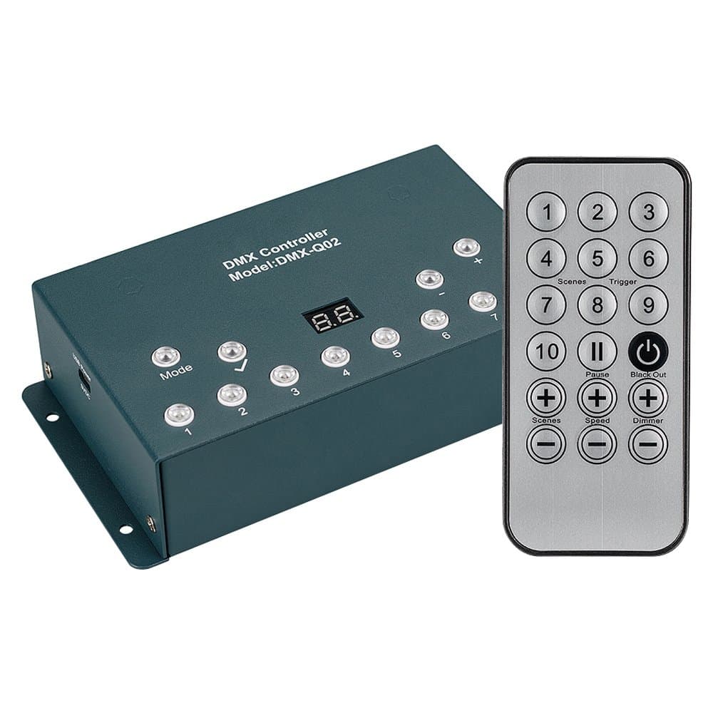 Arlight Контроллер DMX-Q02A (USB, 512 каналов, ПДУ 18кн) (IP20 Металл, 1 год) 023739 — миниатюра 1
